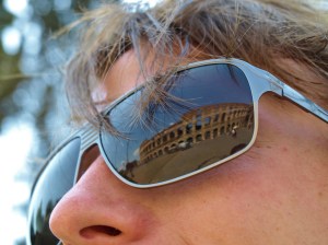 Colosseum reflection